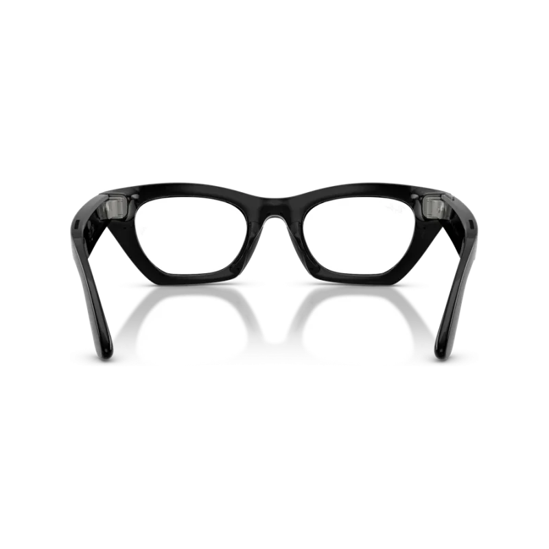 Rayban Meta Zena Gen 3 สี Shiny Black เลนส์ Clear BLF & AR มุมด้านหลัง