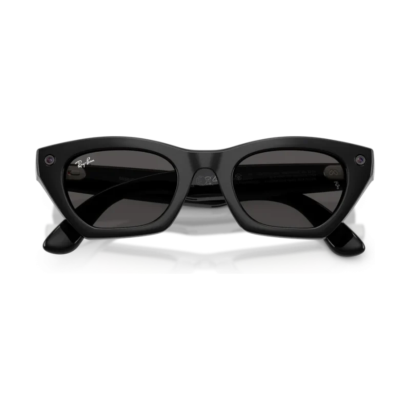 Rayban Meta Zena Gen 3 สี Shiny Black เลนส์ Grey พับขาแว่น