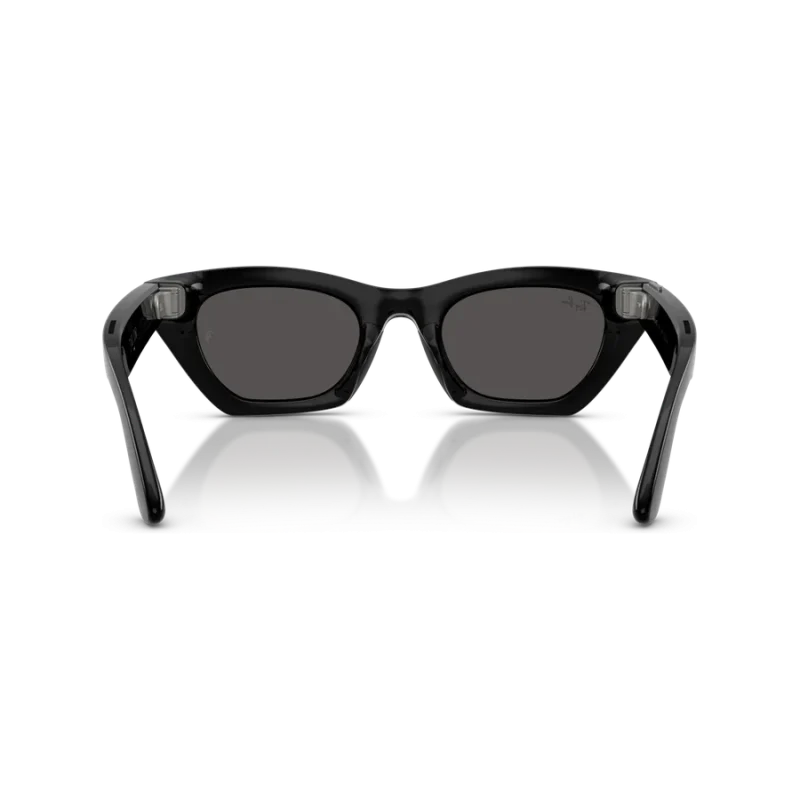 Rayban Meta Zena Gen 3 สี Shiny Black เลนส์ Grey มุมด้านหลัง