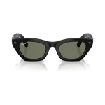 Rayban Meta Zena Gen 3 สี Shiny Black เลนส์ Polarized Green มุมหน้า Rayban Meta Zena Gen 3 สี Shiny Black เลนส์ Polarized Green มุมหน้า