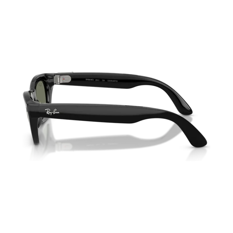 Rayban Meta Zena Gen 3 สี Shiny Black เลนส์ Polarized Green มุมด้านข้าง