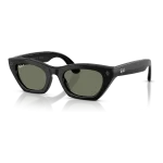 Rayban Meta Zena Gen 3 สี Shiny Black เลนส์ Polarized Green มุมเฉียงซ้าย Rayban Meta Zena Gen 3 สี Shiny Black เลนส์ Polarized Green มุมเฉียงซ้าย