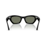 Rayban Meta Zena Gen 3 สี Shiny Black เลนส์ Polarized Green มุมด้านหลัง Rayban Meta Zena Gen 3 สี Shiny Black เลนส์ Polarized Green มุมด้านหลัง