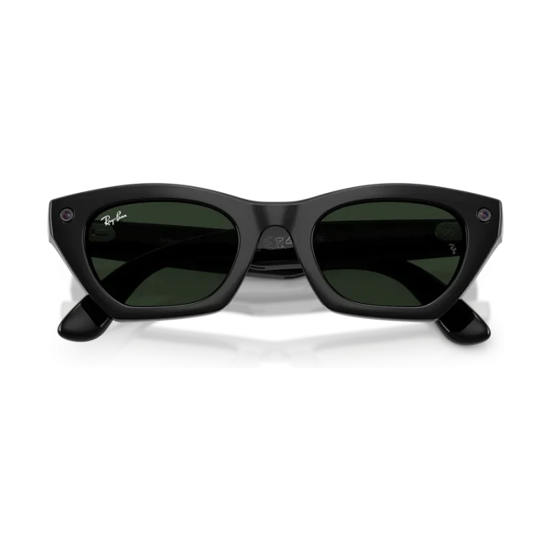 Rayban Meta Zena Gen 3 สี Shiny Black เลนส์ Transitions Gen S Graphite Green พับขาแว่น เลนส์เข้มเมื่อโดนแสง