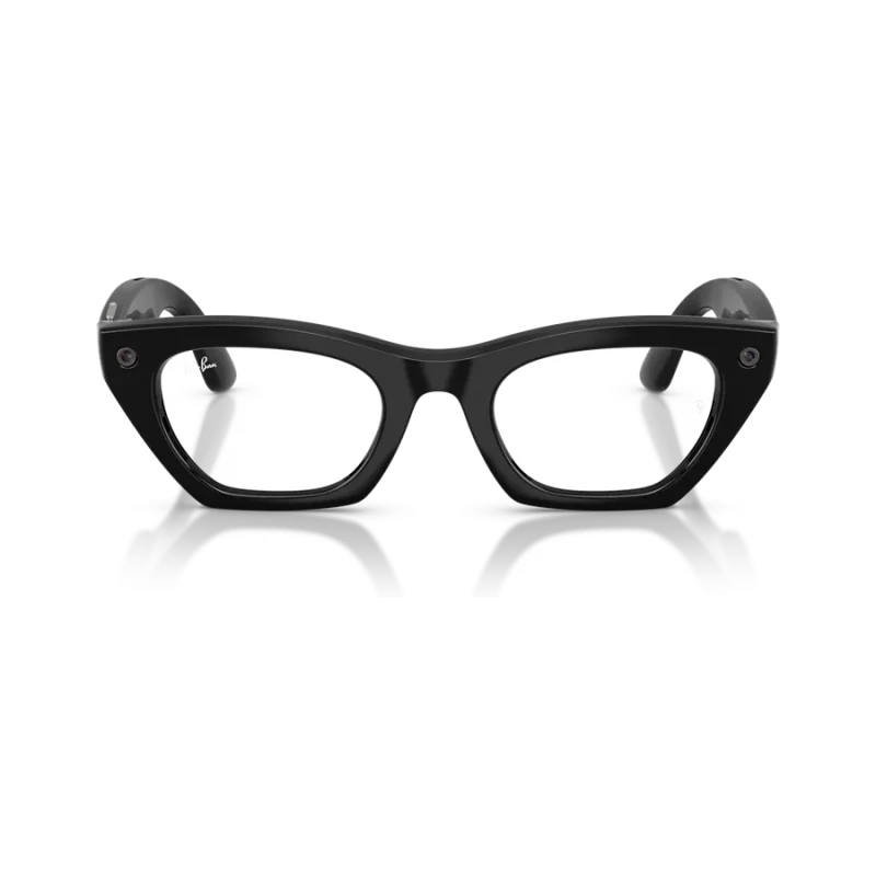 Rayban Meta Zena Gen 3 สี Shiny Black เลนส์ Transitions Gen S Graphite Green มุมหน้า