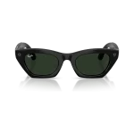 Rayban Meta Zena Gen 3 สี Shiny Black เลนส์ Transitions Gen S Graphite Green มุมหน้า เลนส์เข้มเมื่อโดนแสง Rayban Meta Zena Gen 3 สี Shiny Black เลนส์ Transitions Gen S Graphite Green มุมหน้า เลนส์เข้มเมื่อโดนแสง