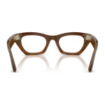 rayban-meta-zena-optics-gen-3-havana-clear-rear Rayban Meta Zena Optics Gen 3 สี Havana เลนส์ใส Demo Lens มุมด้านหลัง