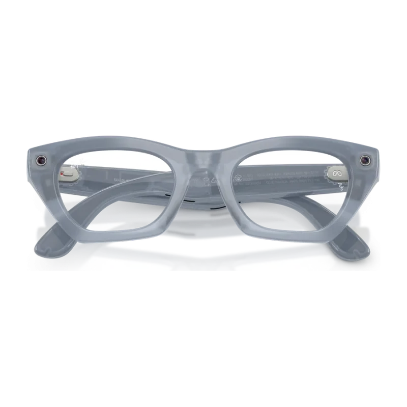 Rayban Meta Zena Optics Gen 3 สี Milky Grey Lilac เลนส์ใส Demo Lens พับขาแว่น