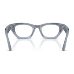 Rayban Meta Zena Optics Gen 3 สี Milky Grey Lilac เลนส์ใส Demo Lens มุมด้านหลัง