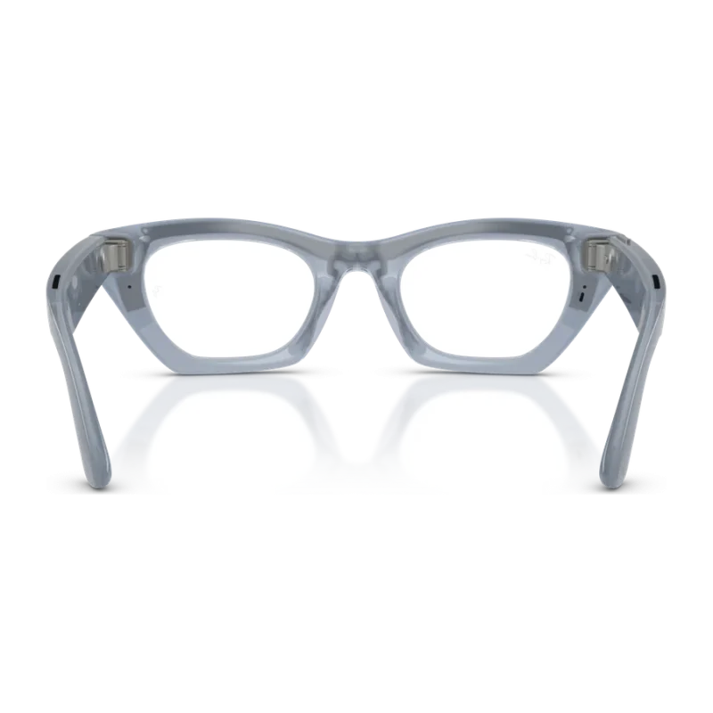 Rayban Meta Zena Optics Gen 3 สี Milky Grey Lilac เลนส์ใส Demo Lens มุมด้านหลัง