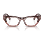 Rayban Meta Zena Optics Gen 3 สี Milky Pink Blush เลนส์ใส Demo Lens มุมหน้า