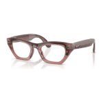 Rayban Meta Zena Optics Gen 3 สี Milky Pink Blush เลนส์ใส Demo Lens มุมเฉียงซ้าย