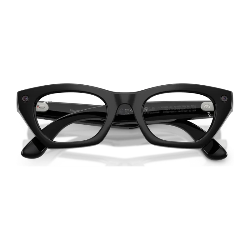 Rayban Meta Zena Optics Gen 3 สี Shiny Black เลนส์ใส Demo Lens พับขาแว่น