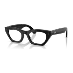 Rayban Meta Zena Optics Gen 3 สี Shiny Black เลนส์ใส Demo Lens มุมเฉียงซ้าย
