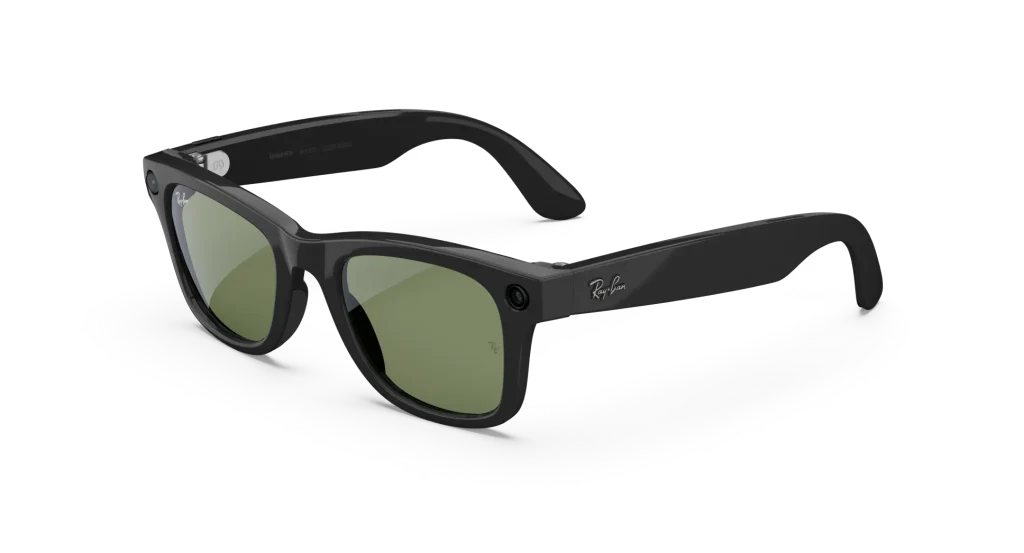 กรอบ Rayban Meta Wayfarer สีดำ เลนส์สีเขียว